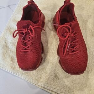 Red kids shoes size 10